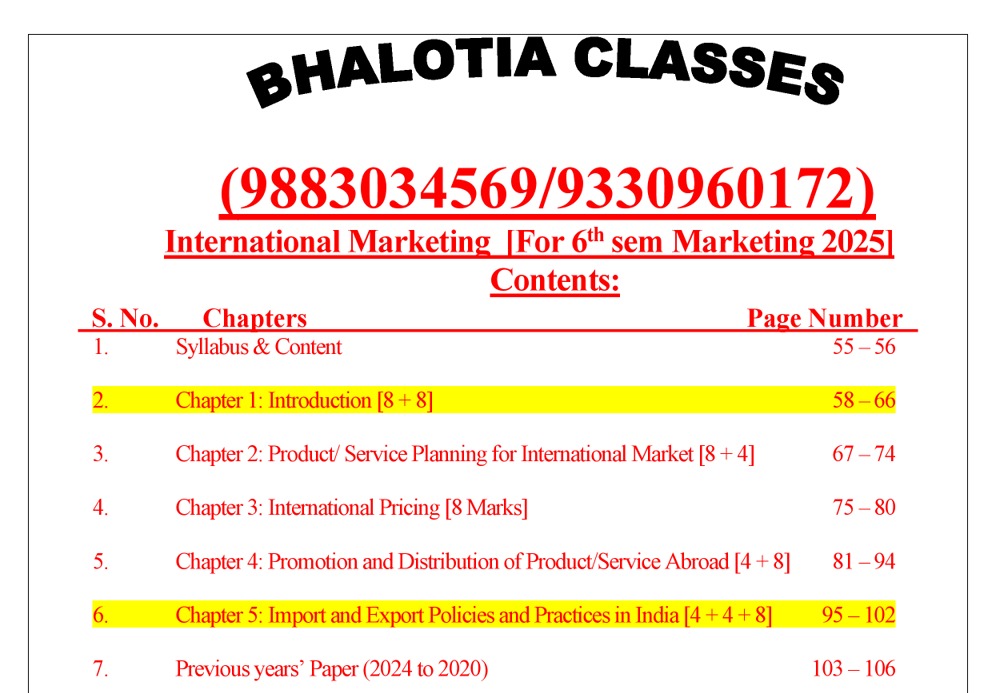 Bhalotia Classes